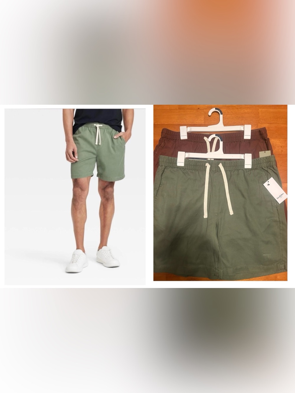Goodfellow & Co Men's Pull-On Shorts / Bundle 2 pair size Large
